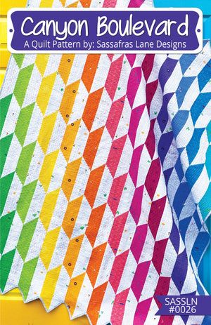 Canyon Boulevard Quilt Pattern: Paper Pattern