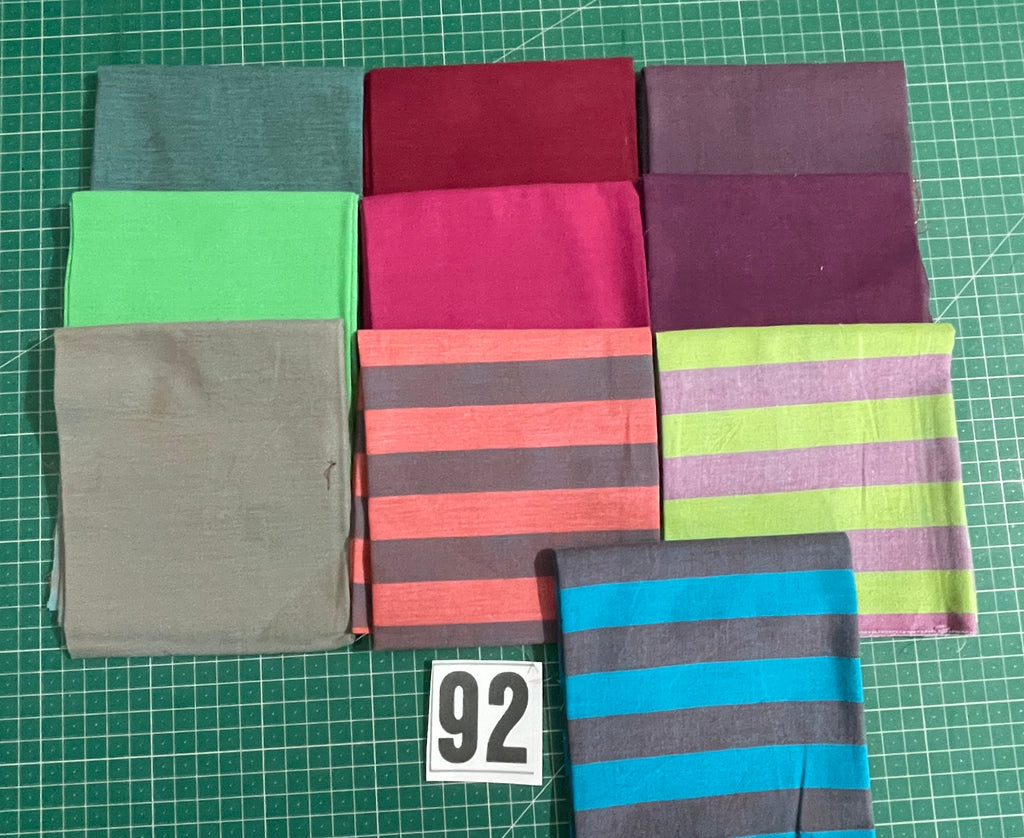 Kaffe Fassett Shot Cottons Fat Quarter Bundle - 10 Metric Fat Quarters