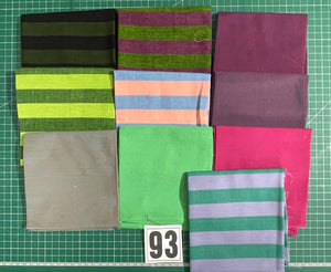 Kaffe Fassett Shot Cottons Fat Quarter Bundle - 10 Metric Fat Quarters 93