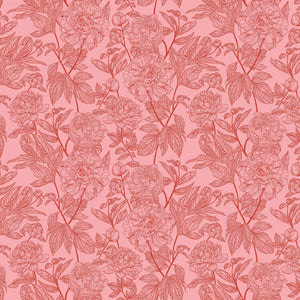 Indelible AMT1003-23V Peony ROUGE by Anna Maria Priced per 25 Cm.