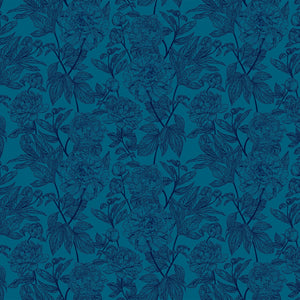 Indelible AMT1003-47L Peony OCEAN by Anna Maria Priced per 25 Cm