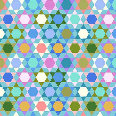 Piecework AMT112-40V Oh my Stars DAYLIGHT by Anna Maria Priced per 25 Cm.