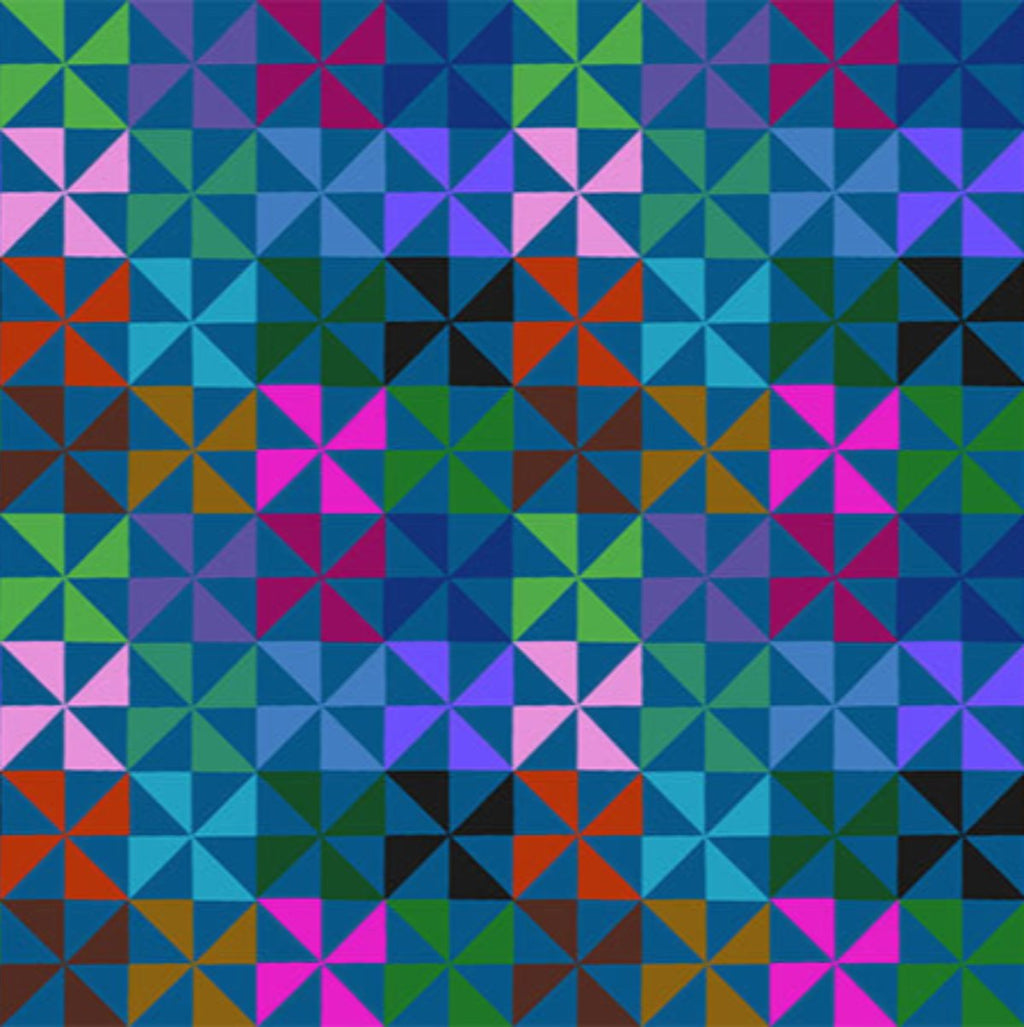 Piecework AMT113-45L Pinwheel SWISH by Anna Maria Priced per 25 Cm.