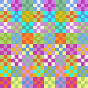 Piecework AMT114-55C Nine Patch ELEMENTARY by Anna Maria Priced per 25 Cm.