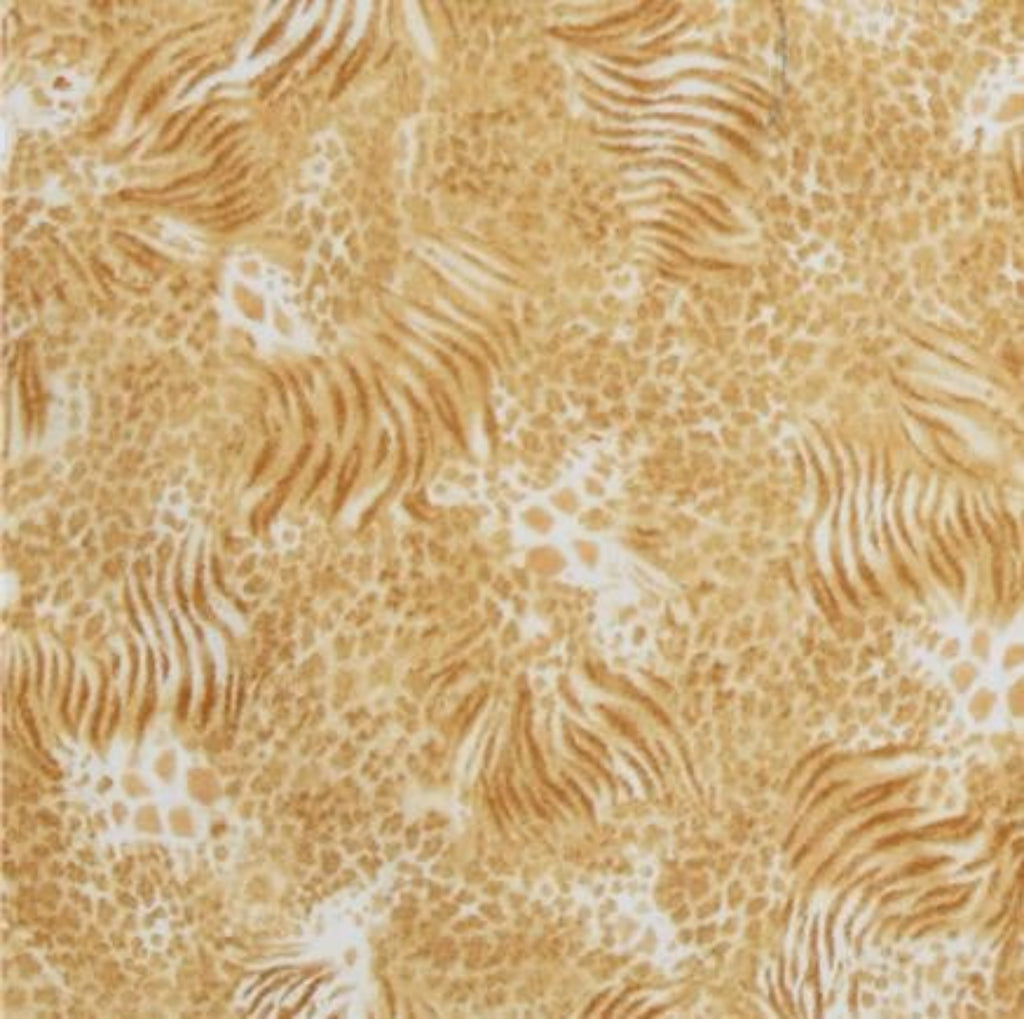 Textured patterned fabric with wavy lines on a beige background