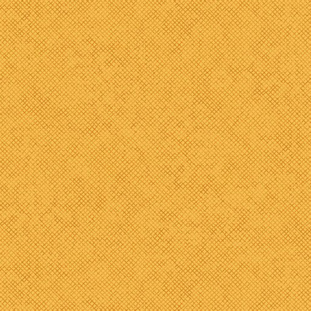 Close-up of a yellow textured fabric, part of the Whisper Weave collection.