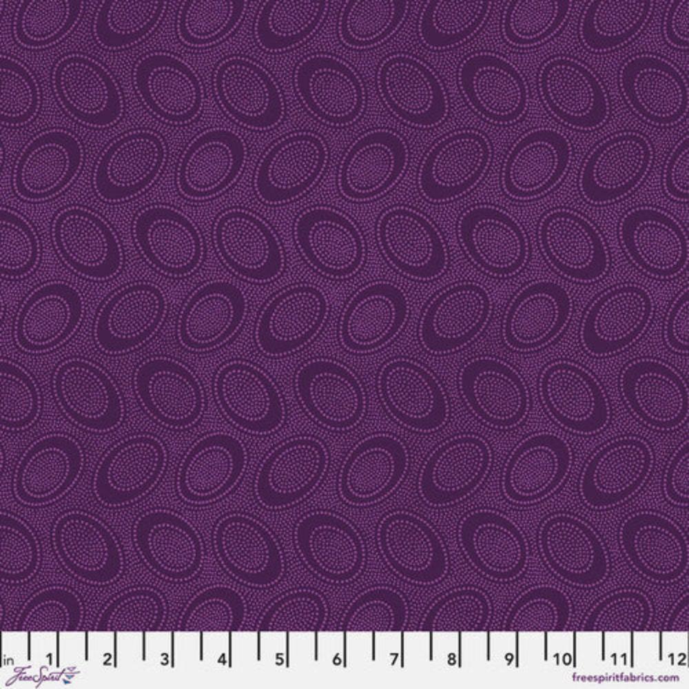KFC Aboriginal Dot PLUM GP71.Priced per 25cm*