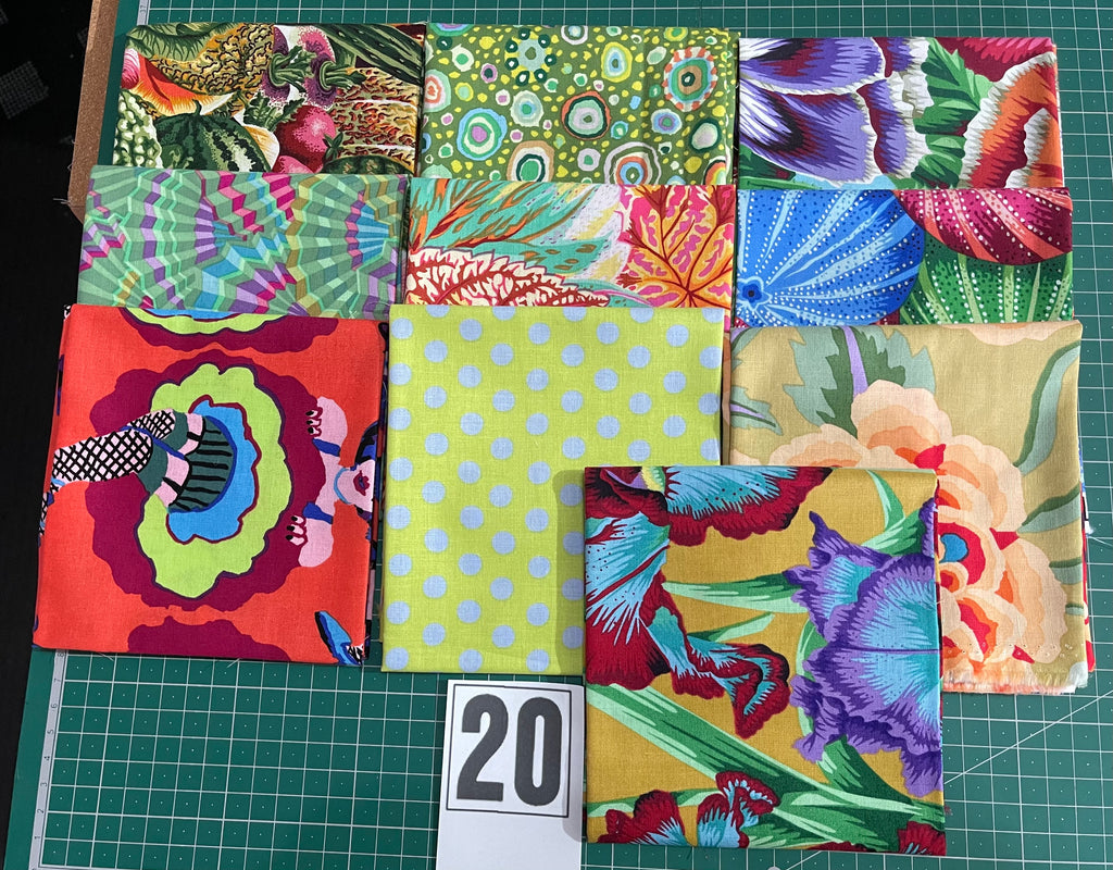 Kaffe Fassett Collective Collection Fat Quarter Bundle - 10 Metric Fat Quarters 20