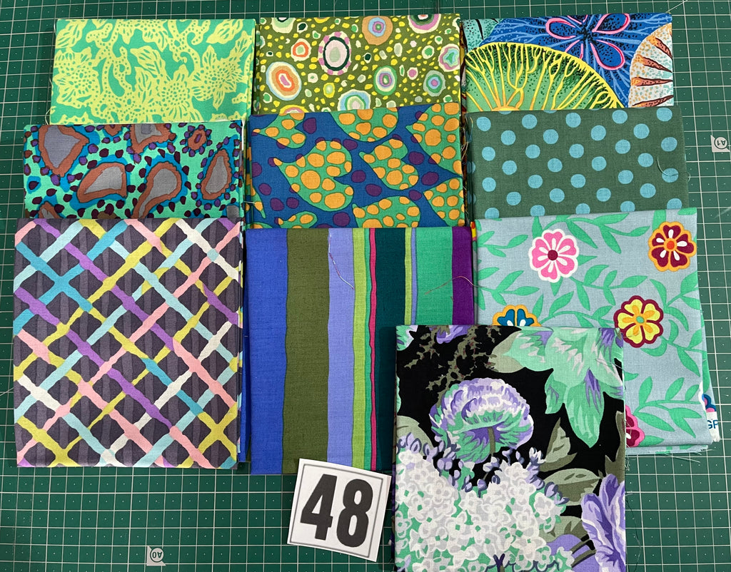 Kaffe Fassett Collective Collection Fat Quarter Bundle - 10 Metric Fat Quarters 48