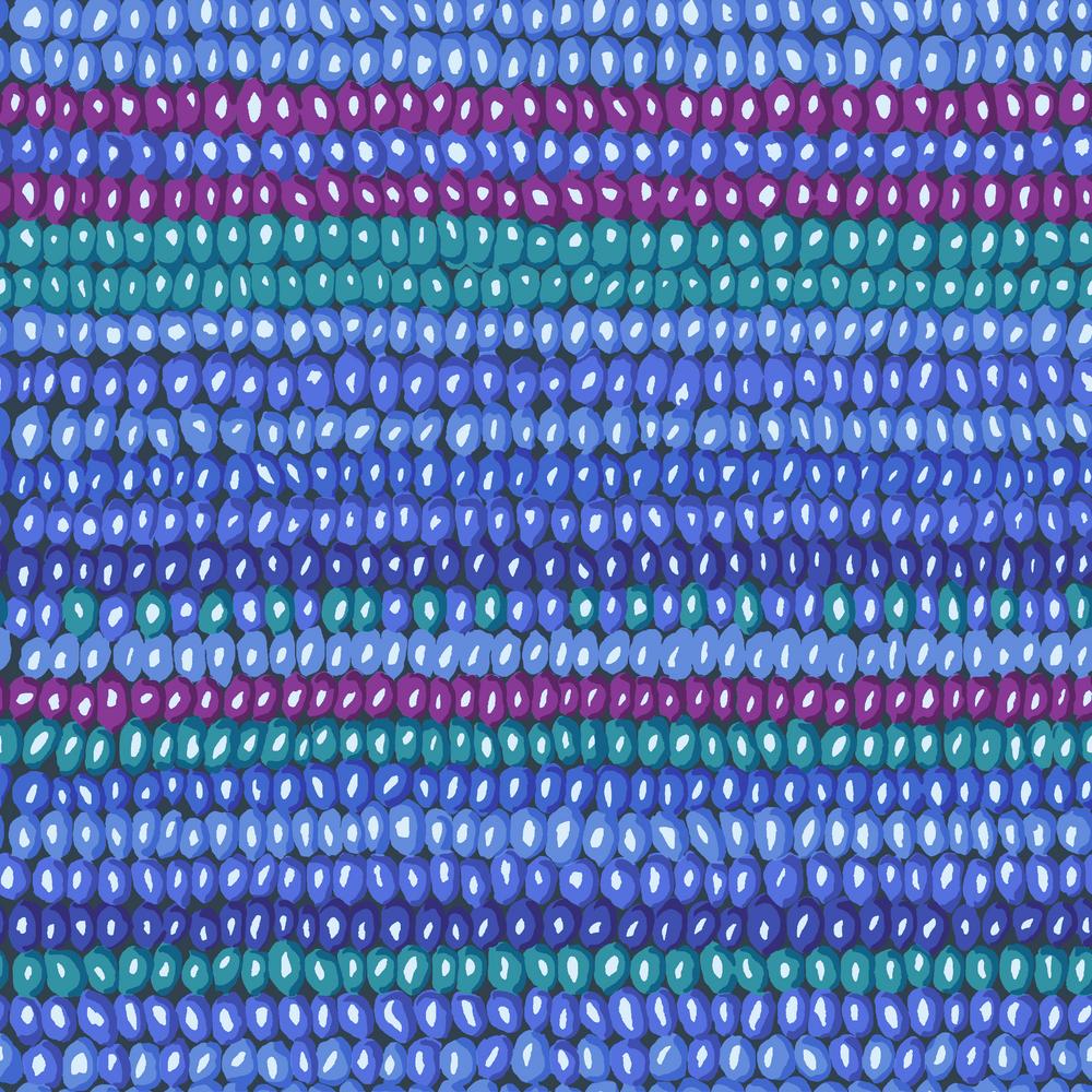 KFC Bead Stripe COBALT PWGP050.*LAST CHANCE Priced per 25cm