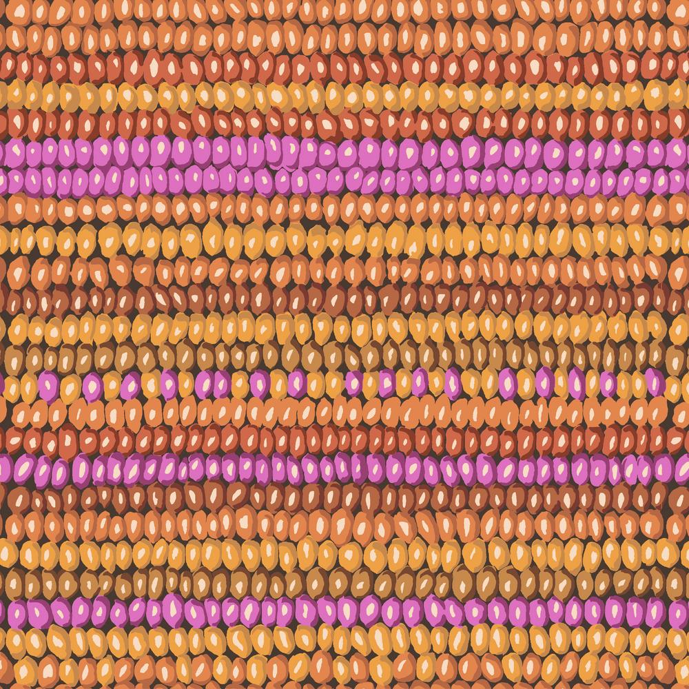 KFC Bead Stripe EARTH PWGP050.Priced per 25cm