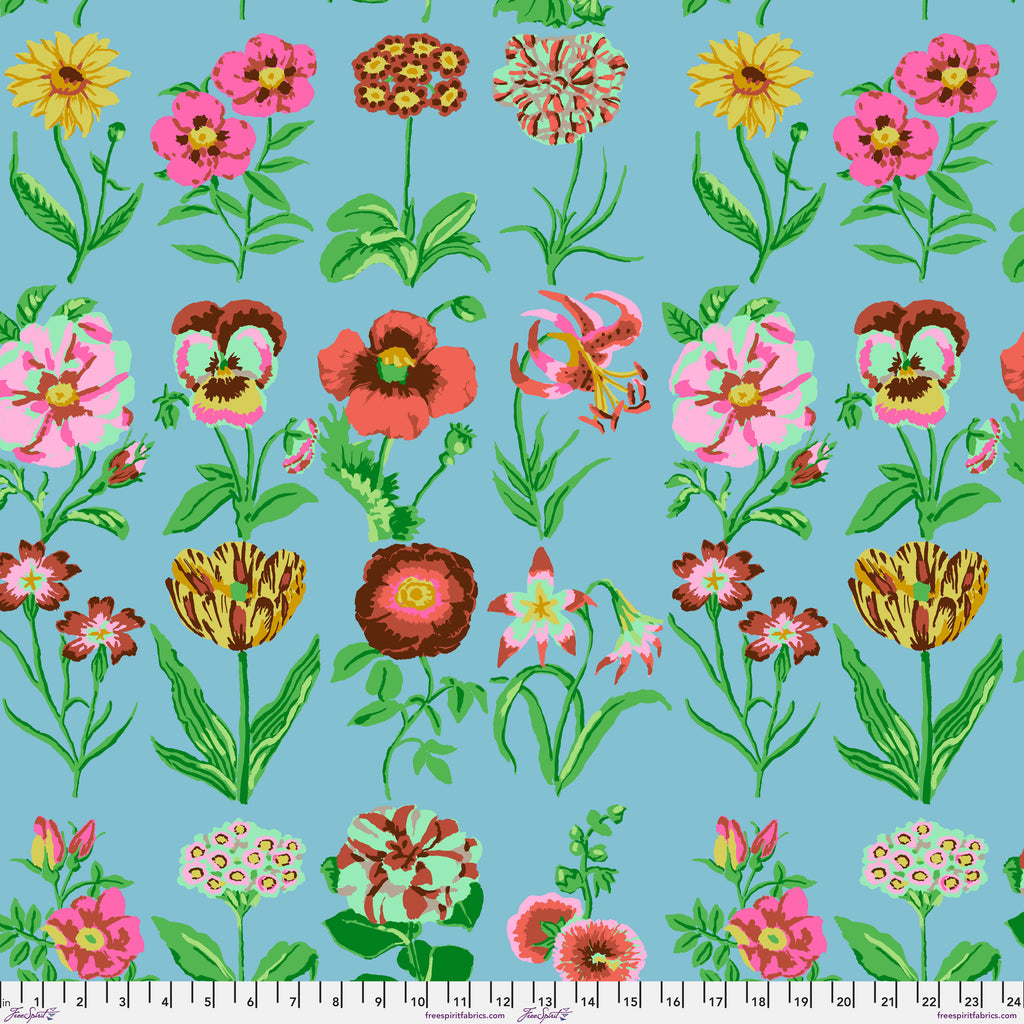 KFC Flower Studies BLUE PWGP205.Priced per 25cm