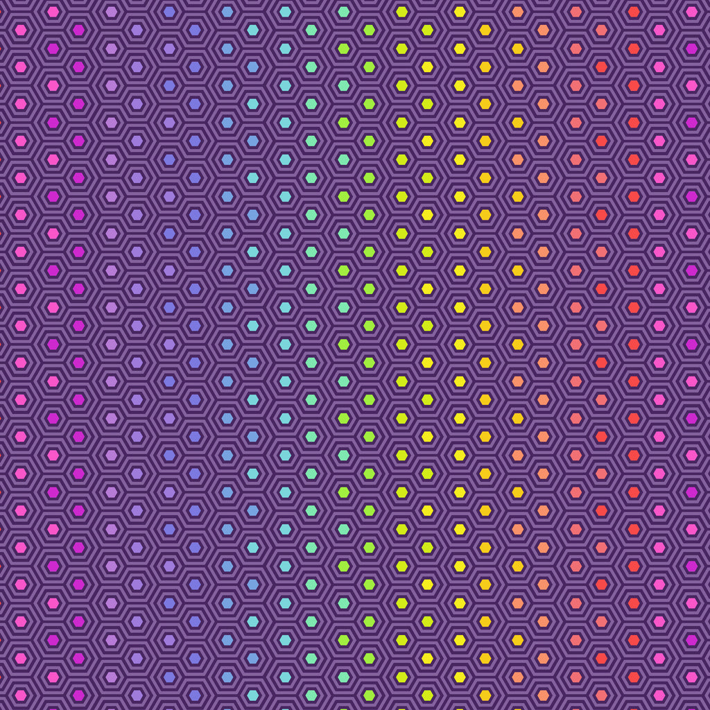 True Colors Hexy Rainbow - Starling PWTP151 by Tula Pink.Priced per 25cm