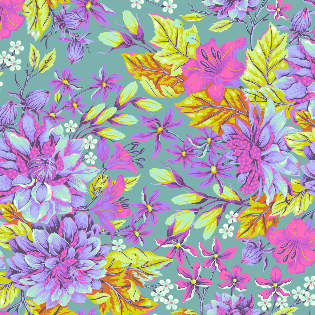 **Untamed by Tula Pink QBTP017.COSMIC Hello Dahlia WIDEBACK Priced per 50 cm