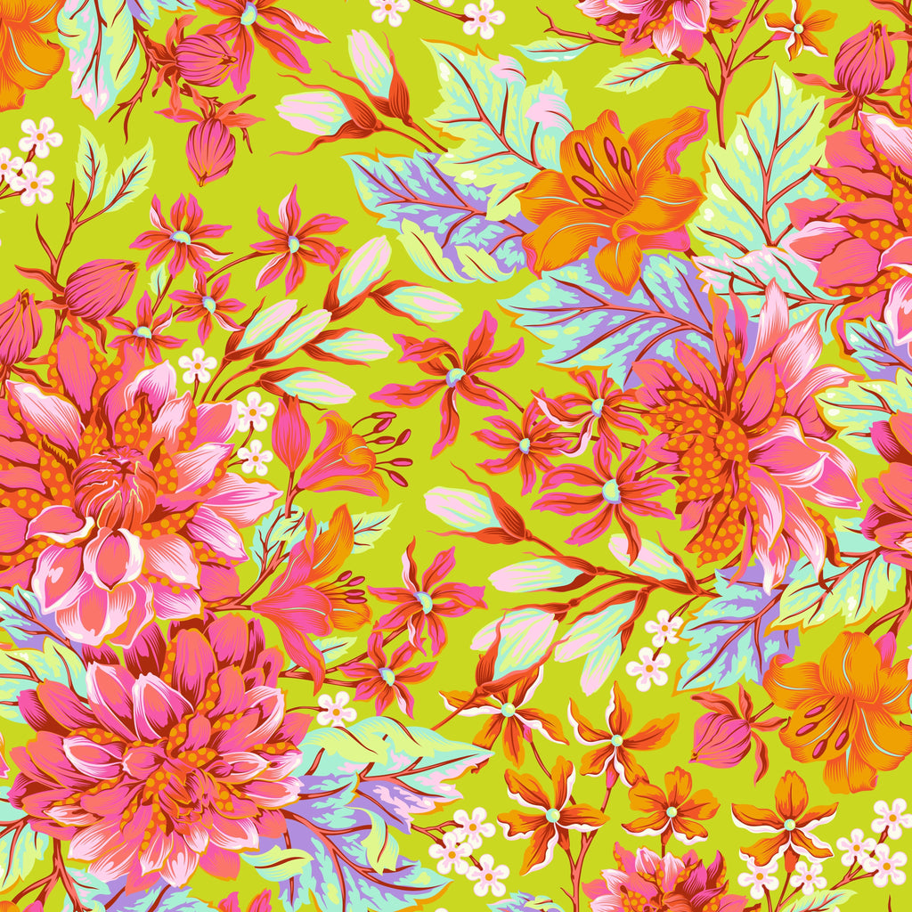 **Untamed by Tula Pink QBTP017.LUNAR Hello Dahlia WIDEBACK Priced per 50 cm