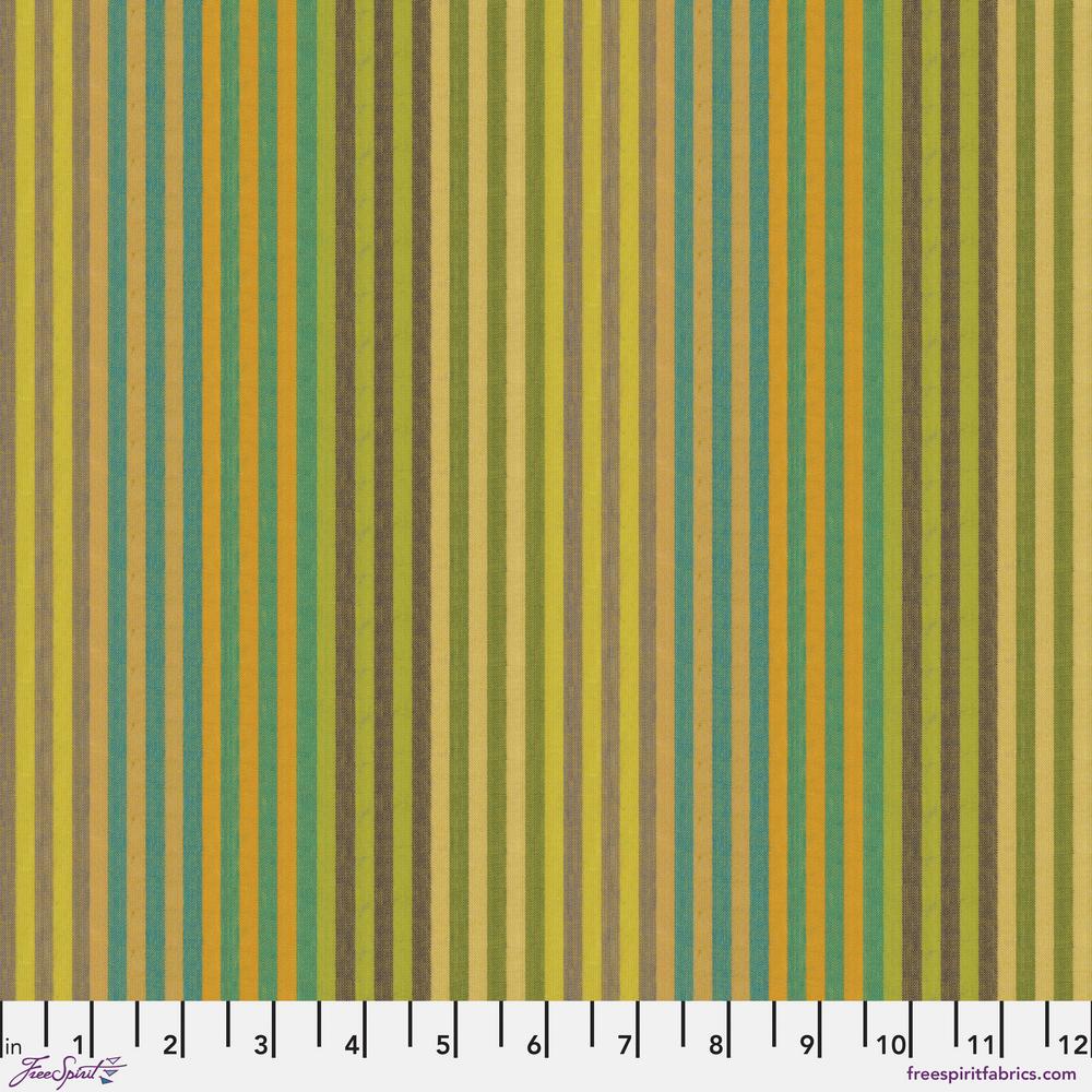 Kaffe Fassett WOVEN STRIPES WSGP001.SPROUT Caterpillar Stripe.Priced per 25cm
