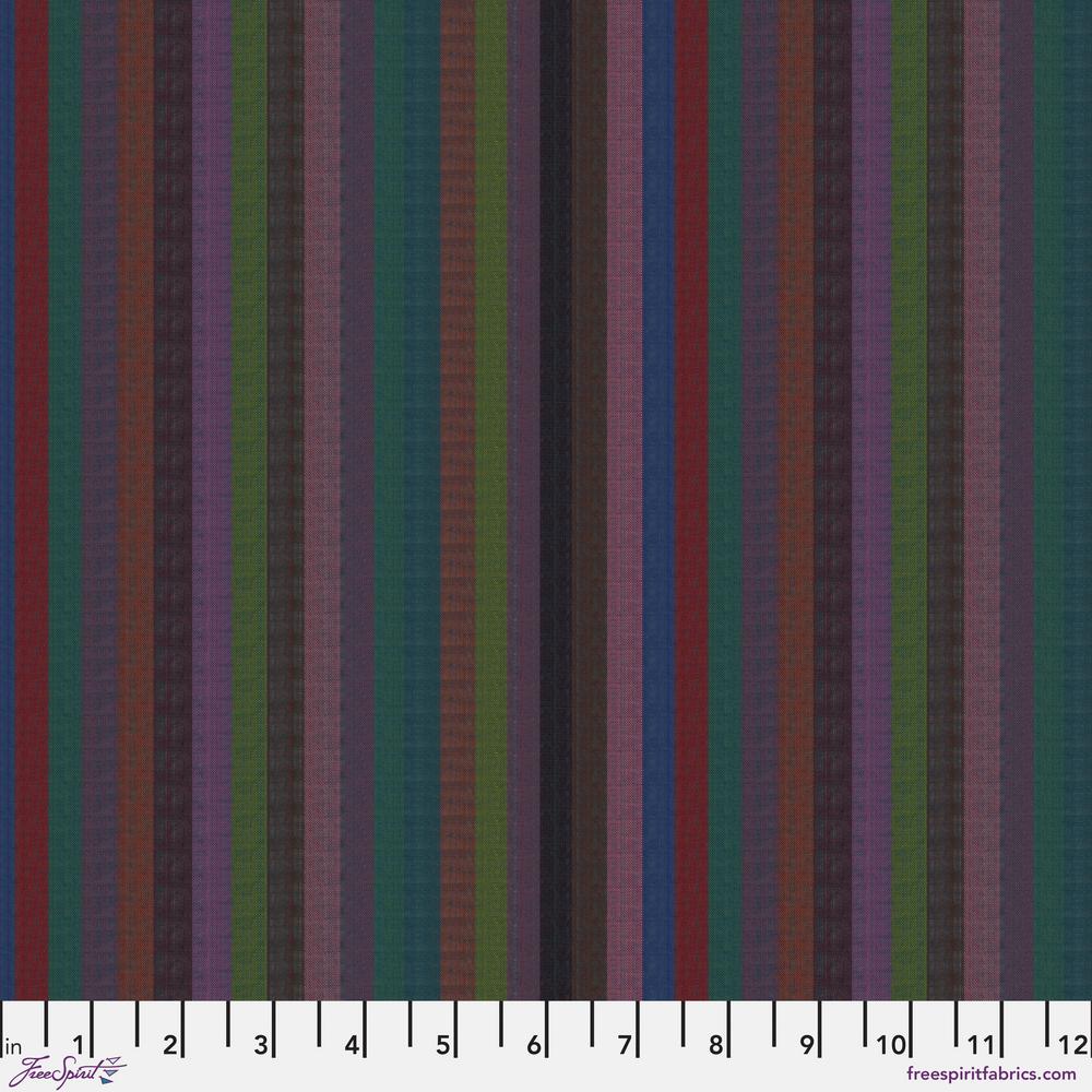 Kaffe Fassett WOVEN STRIPES WSGP002.DARK Narrow Stripe.Priced per 25cm