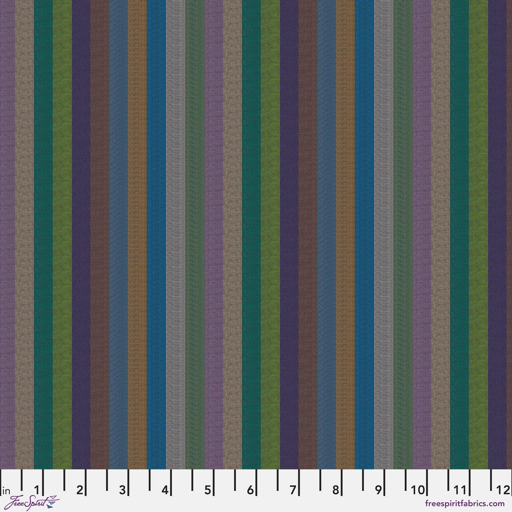 Kaffe Fassett WOVEN STRIPES WSGP002.MULTI Narrow Stripe.Priced per 25cm