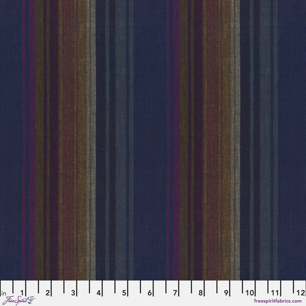 Kaffe Fassett WOVEN STRIPES WSGP004.MIDNIGHT Exotic Stripe.Priced per 25cm