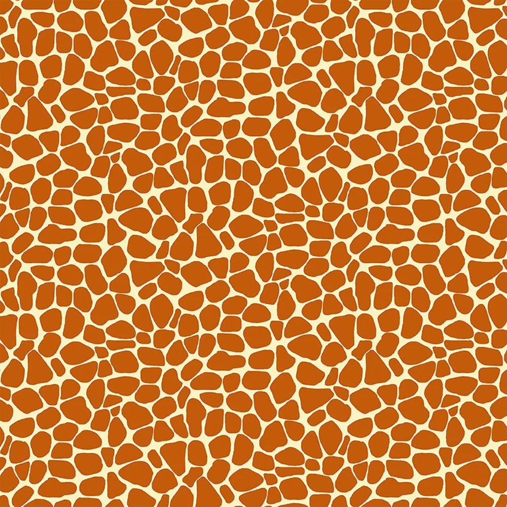 Zoe the Giraffe Skin Print Orange SB20258-430.Priced per 25cm.