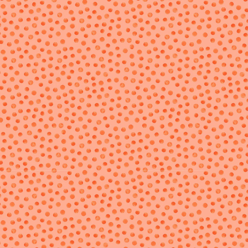 Sweet Bees Tiny Dot Coral by SusyBee SB20157-420.Priced per 25cm