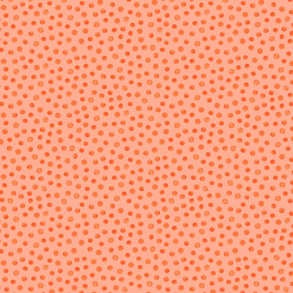 Sweet Bees Tiny Dot Coral by SusyBee SB20157-420.Priced per 25cm