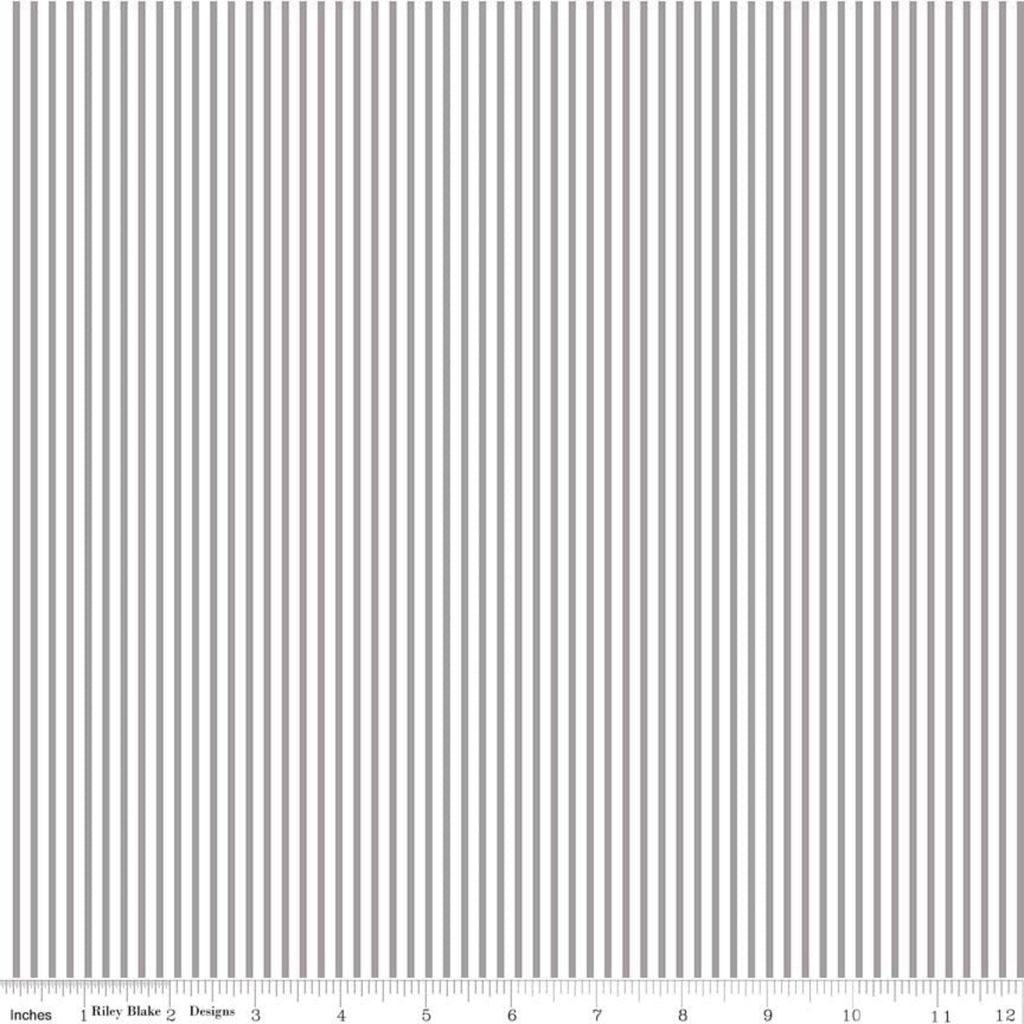 A piece of fabric featuring a silver stripe pattern on a white background, indicating a metallic finish.