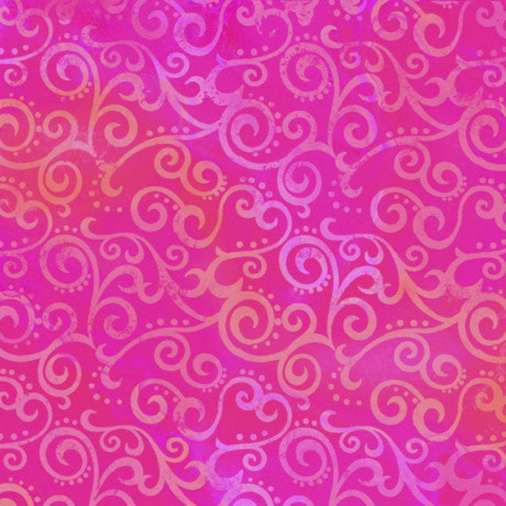 **OMBRE SCROLL WIDEBACK 24775PV HOT PINK.Priced per 50cm.