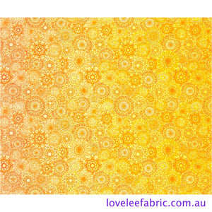 Jewelscape KALEIDOSCOPE MEDALLION YELLOW 28979 S.Priced per 25cm.