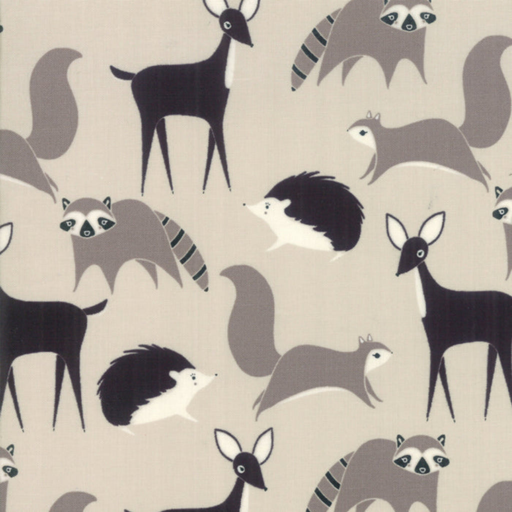 Bramble by Gingiber M4828214 Childrens Novelty Forest Friends Grey.Priced per 25cm.