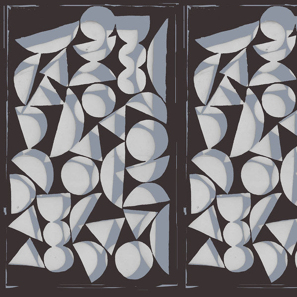 Vestige by Bookhou - Shapes CHARCOAL.Priced per 25cm.