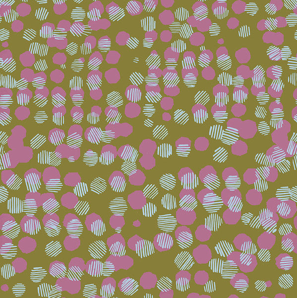 Vestige by Bookhou - Woven dots PETAL.Priced per 25cm.