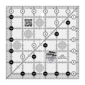 Creative Grids SQUARE 6.5" X 6.5" Ruler CG R6