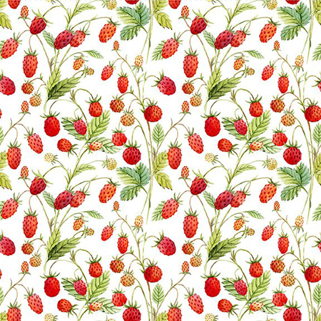 Hedgehog Hollow by Jason Yenter 8HH-1 Wild Strawberry.Priced per 25cm