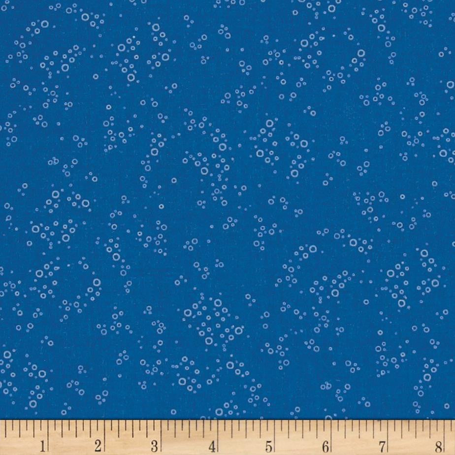 Clothworks - Sail Away Tonal Bubbles Royal Blue.Priced per 25cm