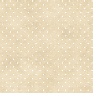 MayWood Studio Beautiful Basics 609 EE Dots SOFT TAN.Priced per 25 Cm.