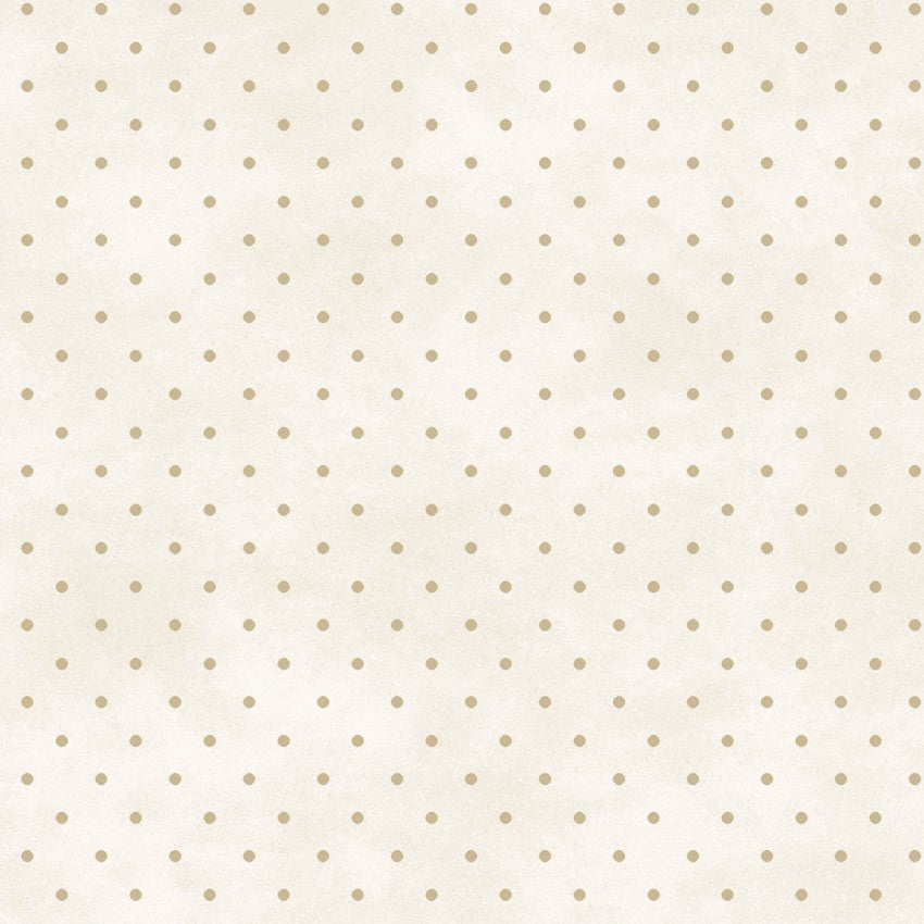 MayWood Studio Beautiful Basics 609ET Dots IVORY/TAN.Priced per 25 Cm.