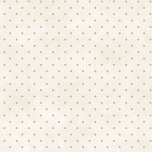 MayWood Studio Beautiful Basics 609ET Dots IVORY/TAN.Priced per 25 Cm.