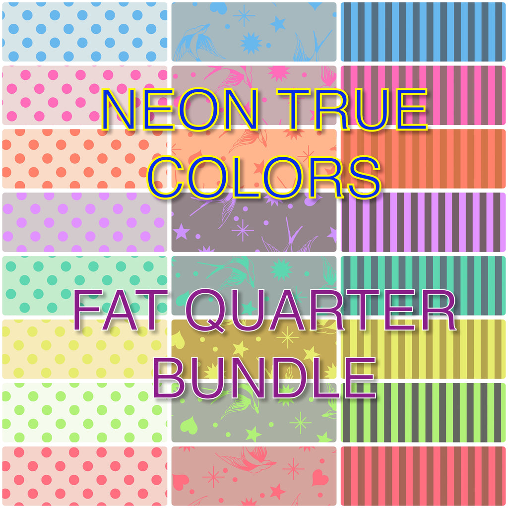 +#Neon True Colors by Tula Pink - Fat Quarter bundle