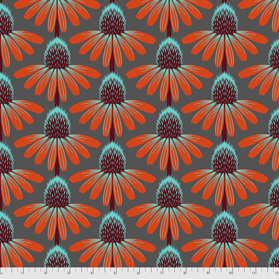 *REMNANT Echinacea BERRY by Anna Maria Horner PWAH075 - 1 METRE