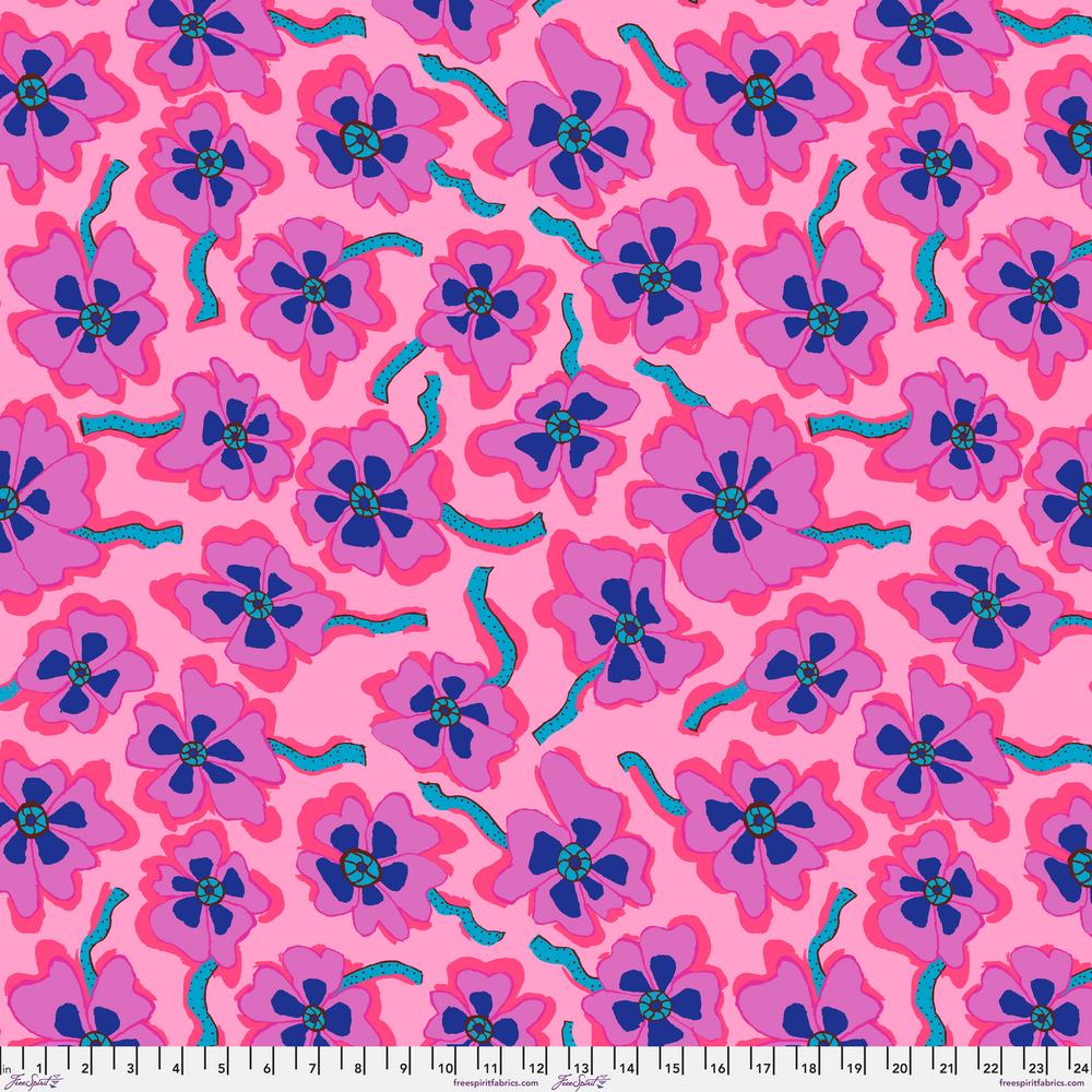 KFC Camo Flower PINK PWBM088.*LAST CHANCE Priced per 25cm