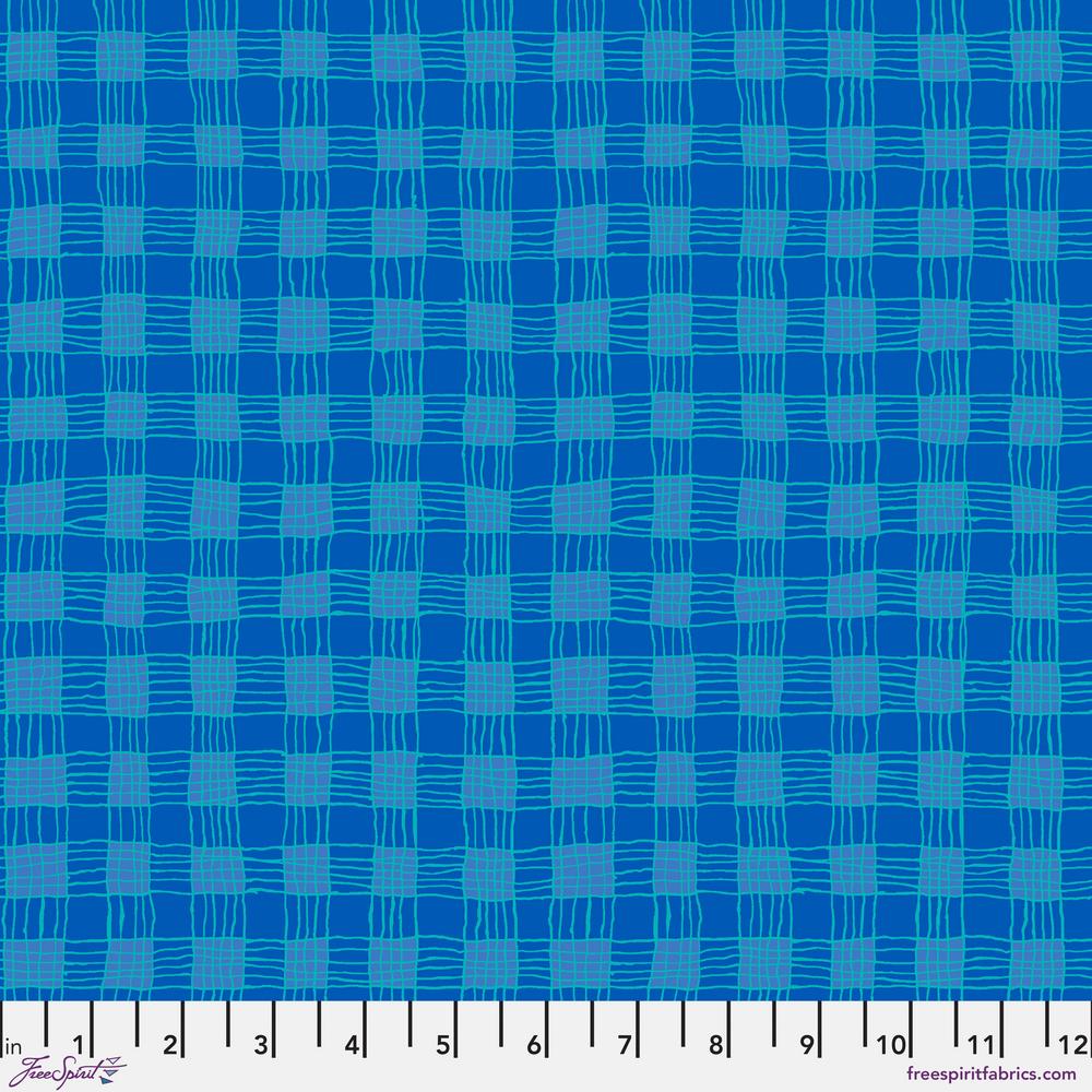 *REMNANT* KFC Gingham BLUE PWBM089 - 82 CM