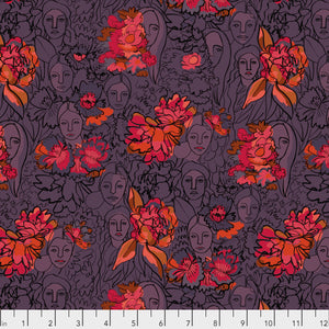 Long Distance by Courtney Cerutti Parlant Aux Fleurs Zinnia.Priced per 25cm