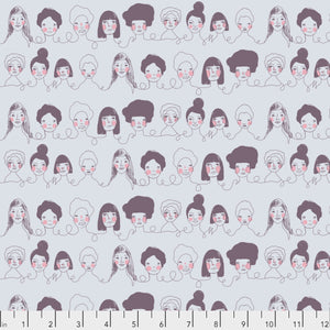 Long Distance by Courtney Cerutti Penpals GRAY.Priced per 25cm