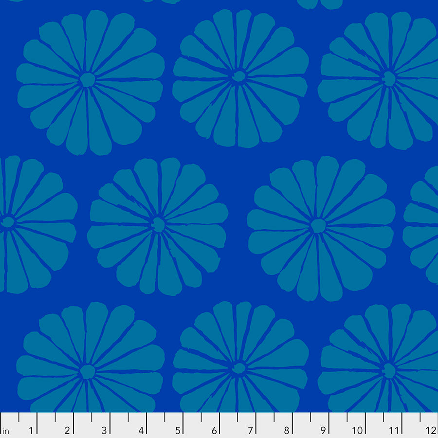 KFC Damask Flower BLUE PWGP183.Priced per 25cm *LAST CHANCE*