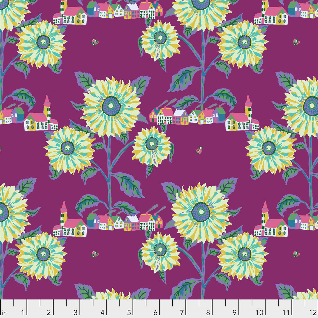 Souvenir by Nathalie Lete  Sunny Village in Aubergine.Priced per 25cm.