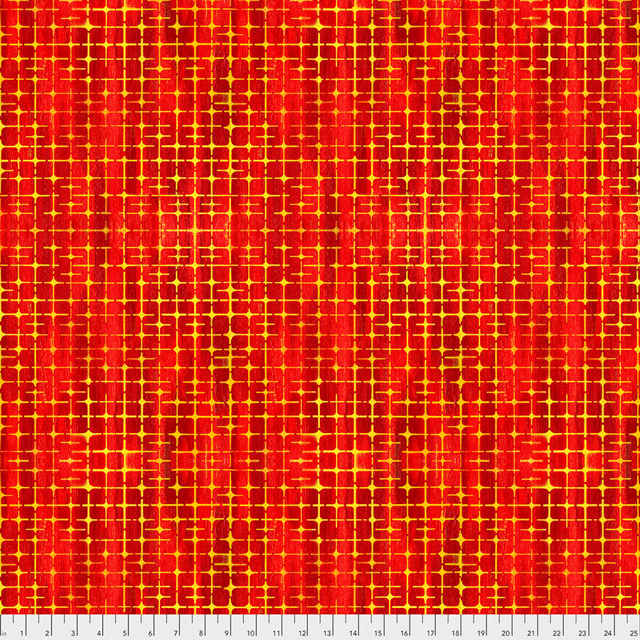 GARDEN BRIGHTER by Sue Penn WEAVE PWSP008.APPLE.Priced per 25cm