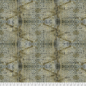 Abandoned by Tim Holtz Stained Damask - Neutral PWTH133.Priced per 25cm