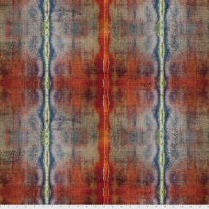 Abandoned  2 - Dyed Stripe MULTI by Tim Holtz PWTH143.Priced per 25cm
