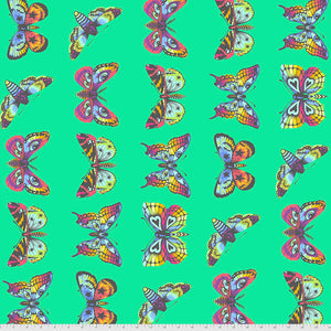 DAYDREAMER Butterfly Hugs LAGOON PWTP171. Priced per 25cm Tula Pink